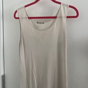 Lafayette 148 New York Ivory Sleeveless Blouse